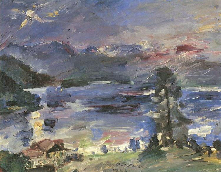 Lovis Corinth Walchensee, aufgehender Mond France oil painting art